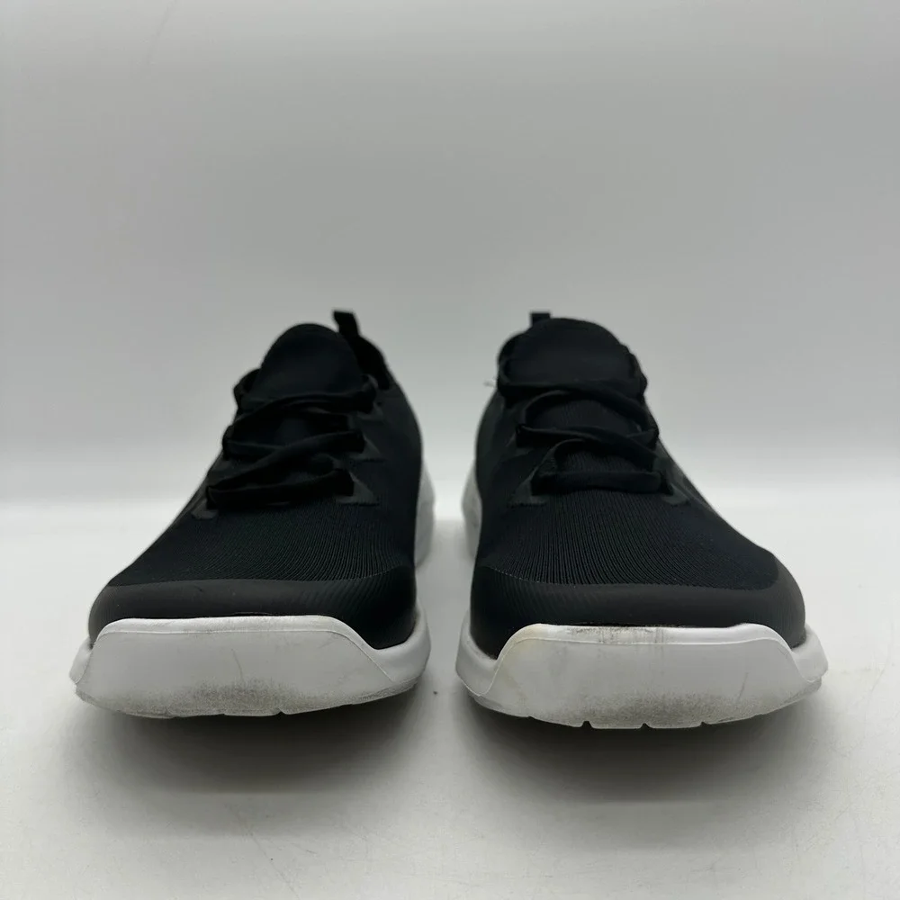 OOFOS 08012024-12 Mens 9 OOmg Sport LS Low Black/White Slip On Recovery Shoes